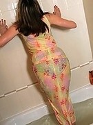 busty mature nylon wet