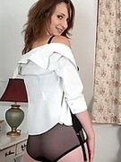 black pussy schoolgirl stockings uniform wet