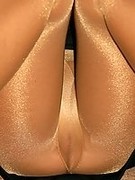amateur flashing high heels legs pantyhose public