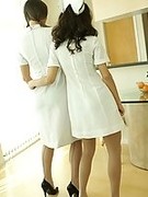 lesbian nurse stockings 