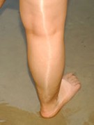 mature pantyhose wet