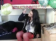 college girl drunk lingerie uniform